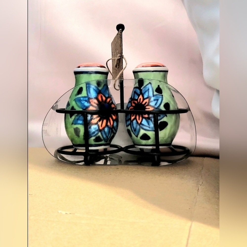 Hand Painted Salt & Pepper Shakers (from India)